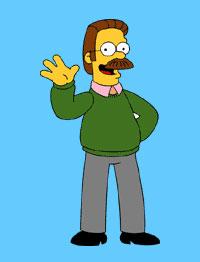 Ned Flanders - Os Simpsons  - AnimeComics