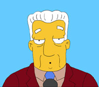 Kent Brockman - Os Simpsons  - AnimeComics